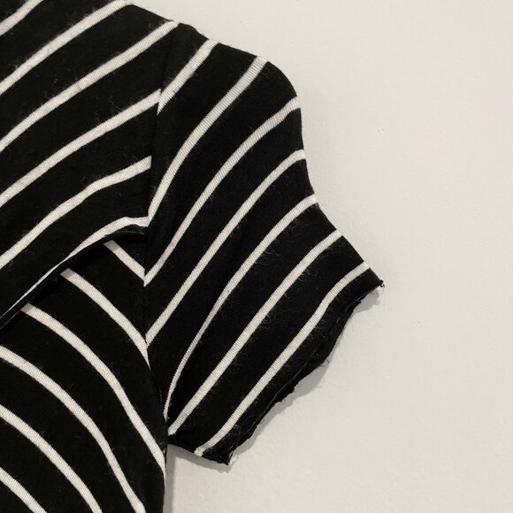Bailey 44 Black and White Striped Short Sleeve Dress Size XS - Picture 12 of 13